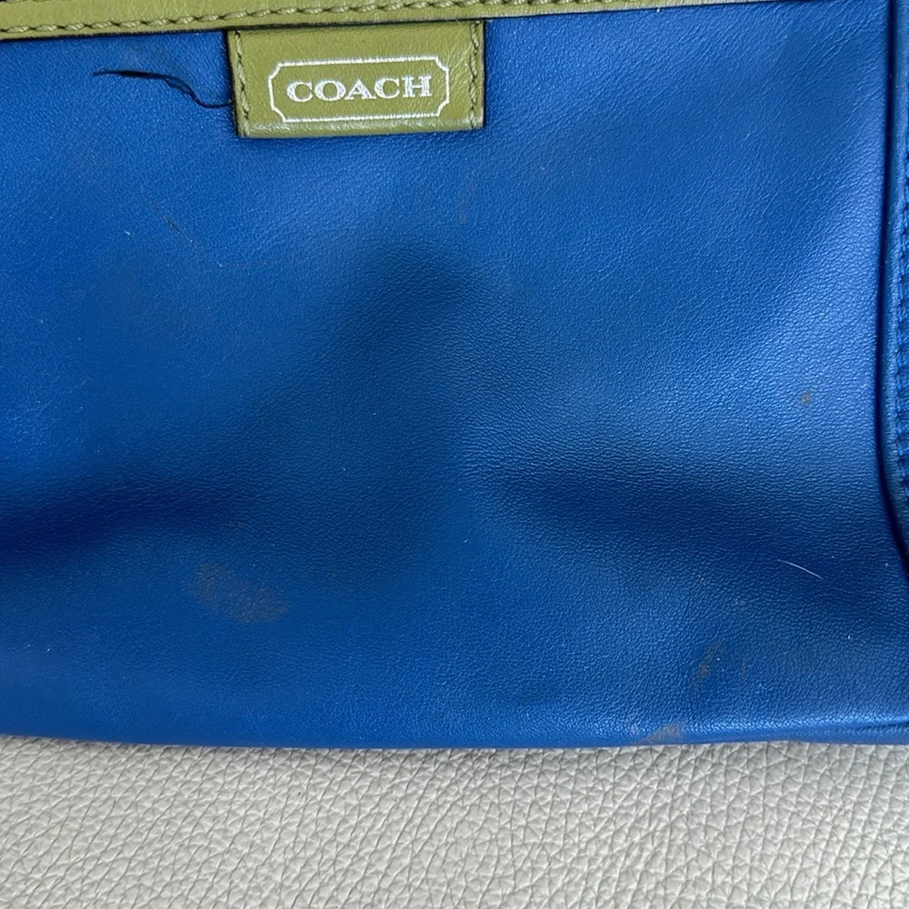 Blue Coach bag - Picture 4 of 6